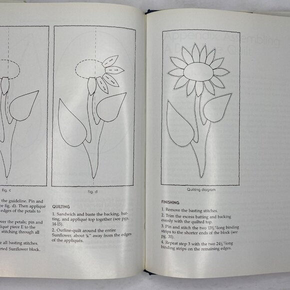 Vintage 1985 Quilting For Beginners Patchwork Applique Projects Agnes Frank - Picture 11 of 13